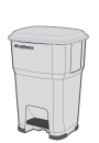 Hera, poubelles à pédale, 35L, 5200