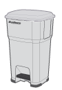 Hera, poubelles à pédale, 60L, 5230