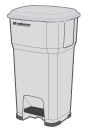 Hera, pedal bin, 85L, 5260