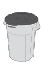 TITAN 85L BIN WITH LID